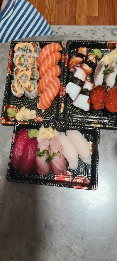 Sushi for new year eve in Boston