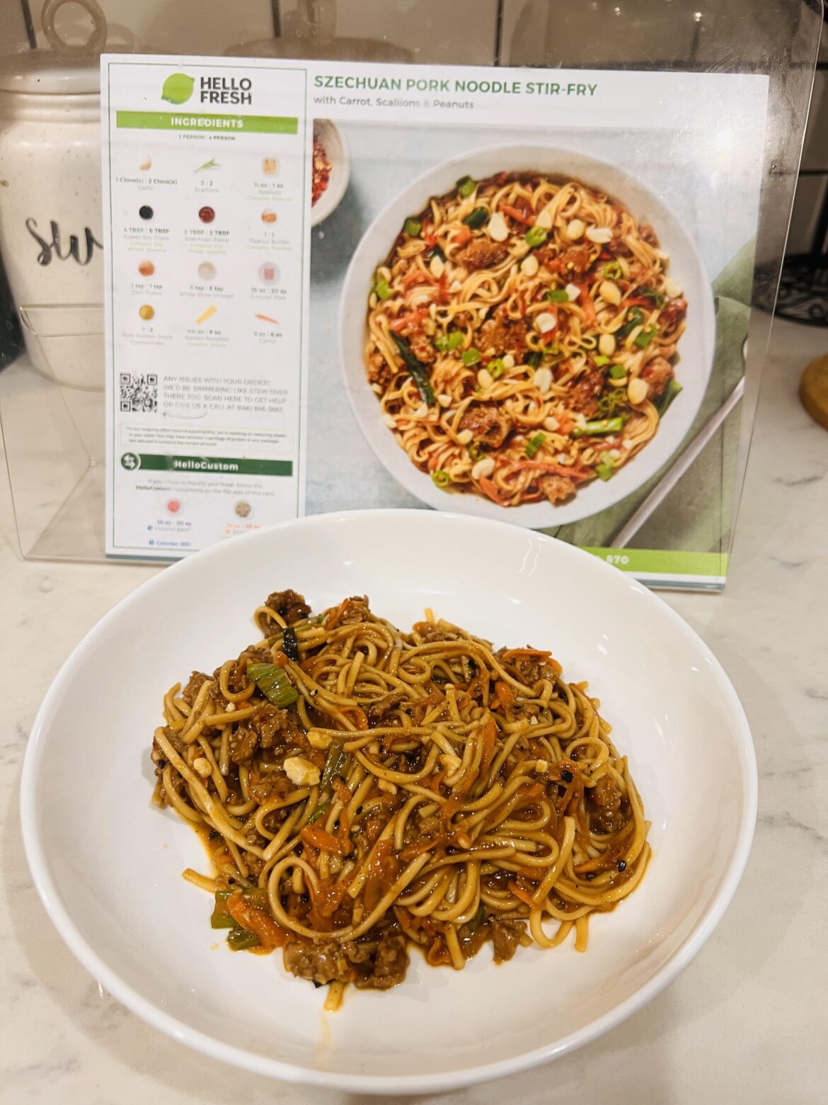 Szechuan Pork Noodle Stir Fry