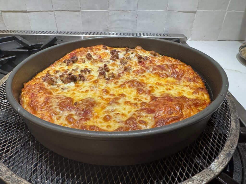 10 degrees out, a couple pizzas