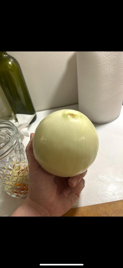 Update! Post-cut/slicing of one truly beautiful onion