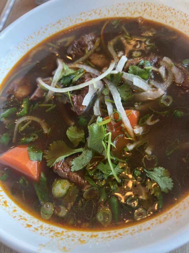 Beef noodle soup pho