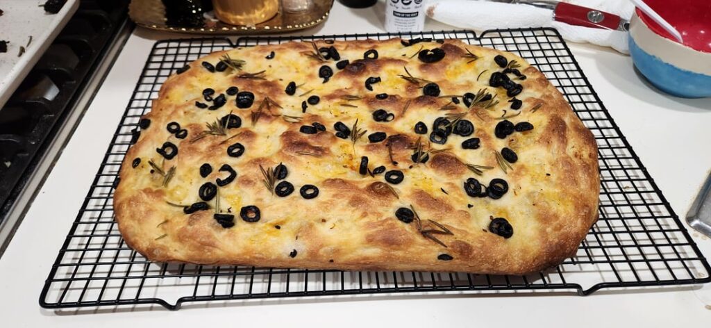 My son made Focaccia!!