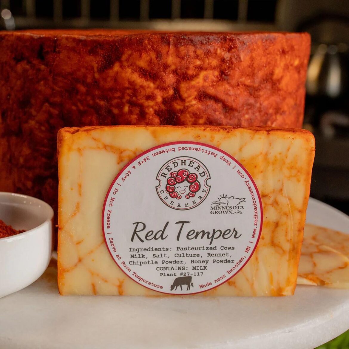 Day 1552 of posting images of cheese until I run out of cheese types: Red Temper