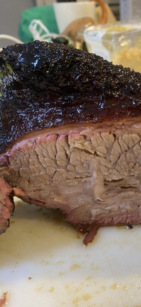 First brisket. First brisket.