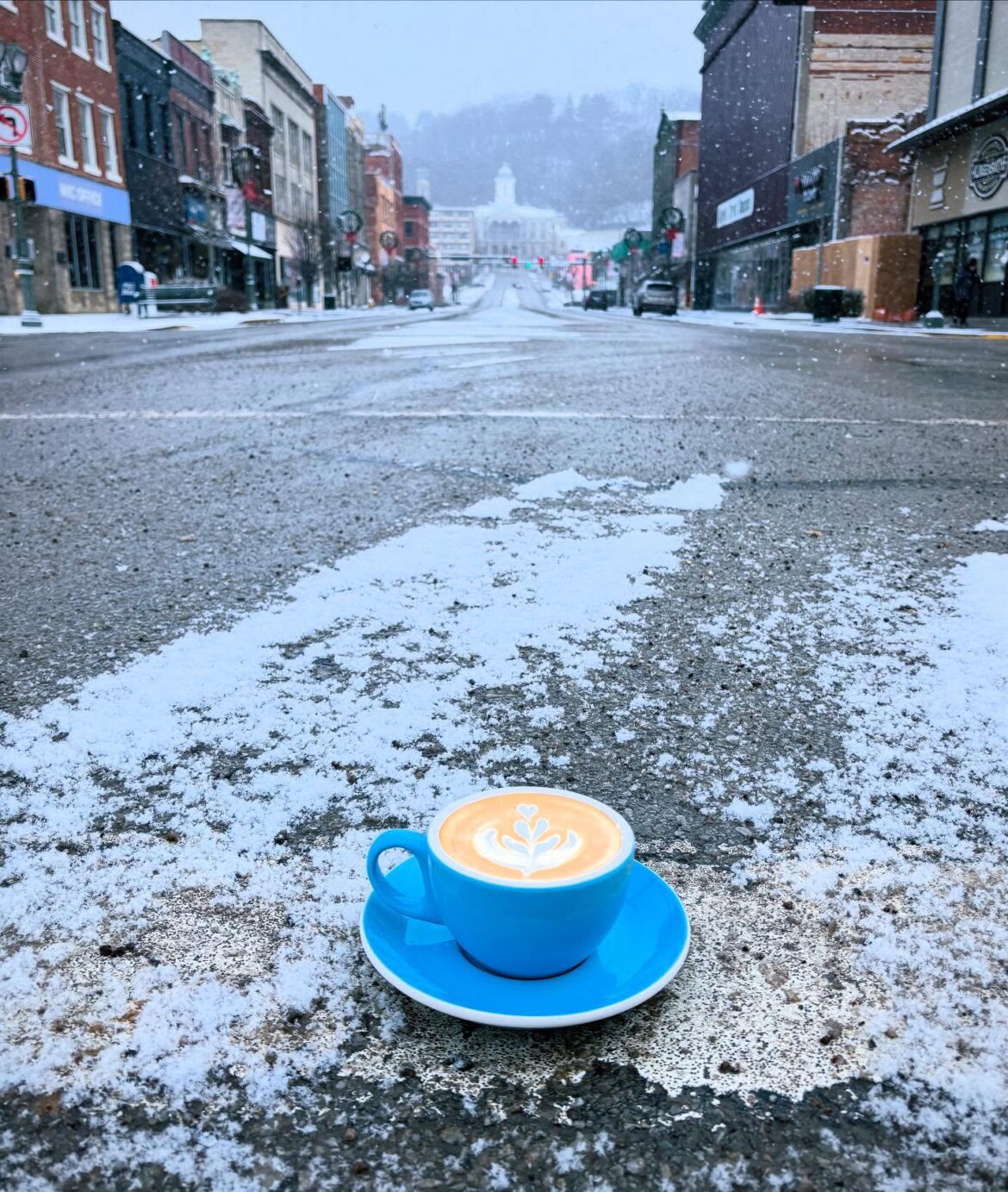 Winter Latte - Street Level at Ispirare Coffee, Kittanning PA