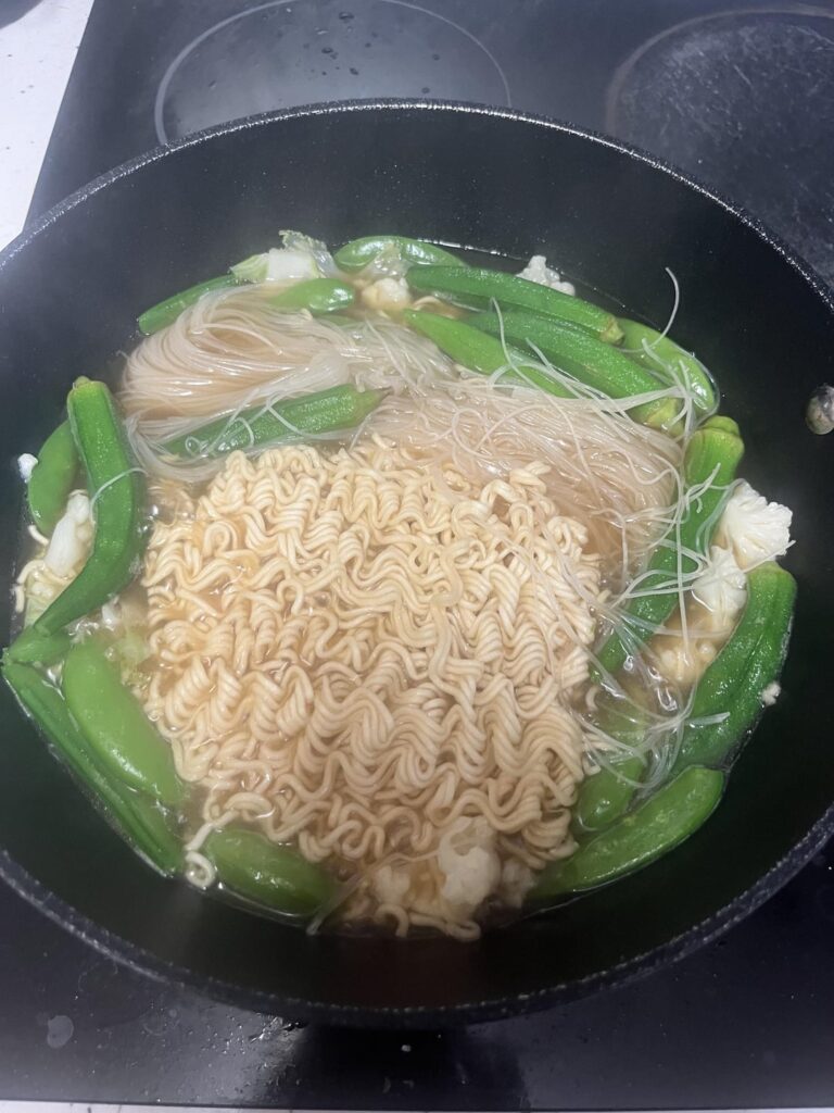 My ‘Cooking with what I’ve got’ budget dinner.