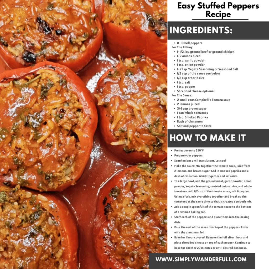 Easy Stuffed Peppers Recipe