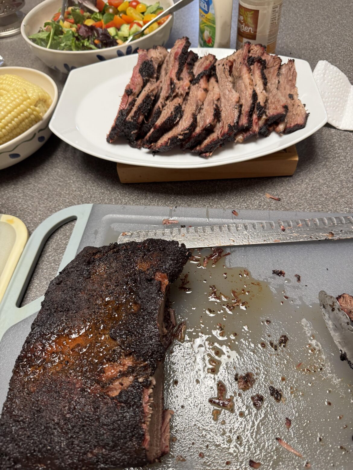 Brisket on the Weber Smokey Mountain