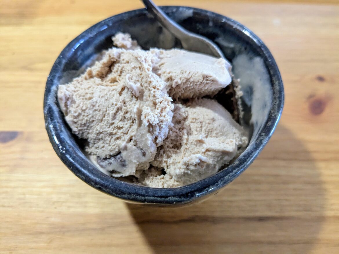 First time making ice cream.Terry's chocolate Orange ice cream