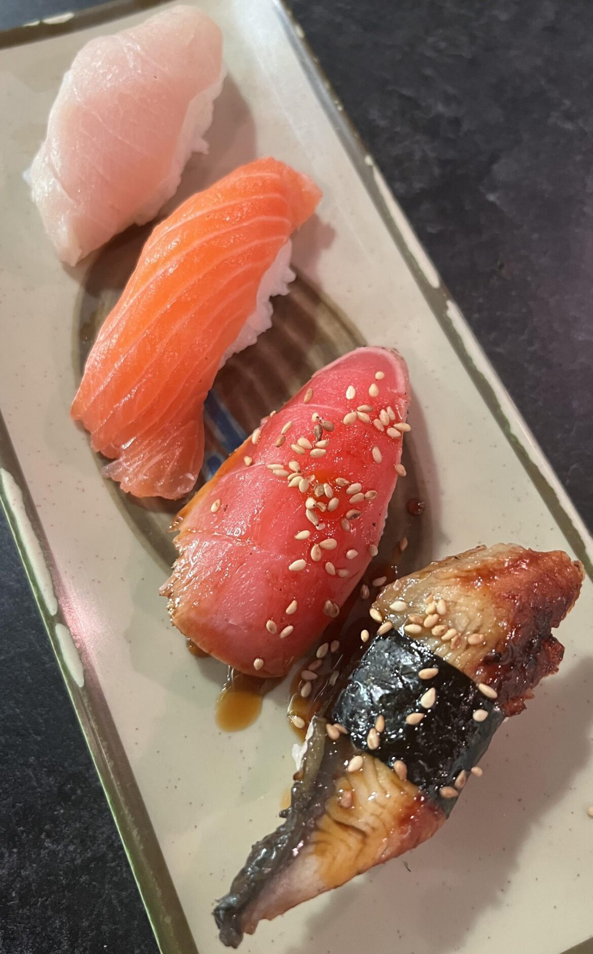 My 4 favorite pieces of Nigiri