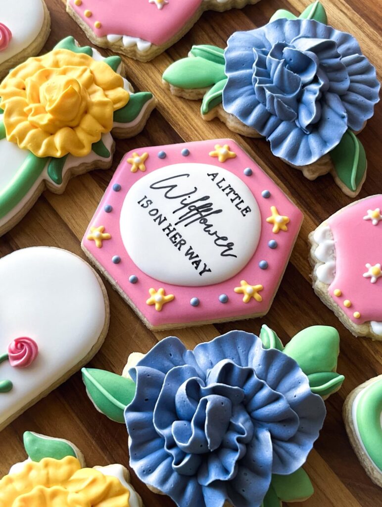 Little Wildflower Baby Shower Cookies!