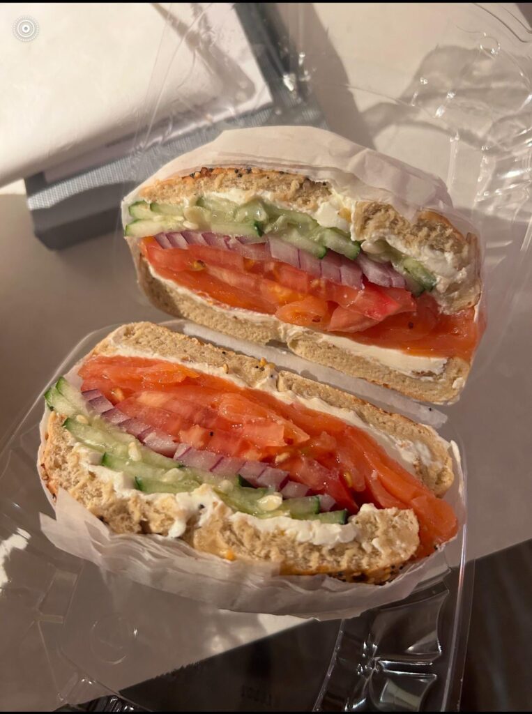 Lox Bagel Sando from NYC bodega