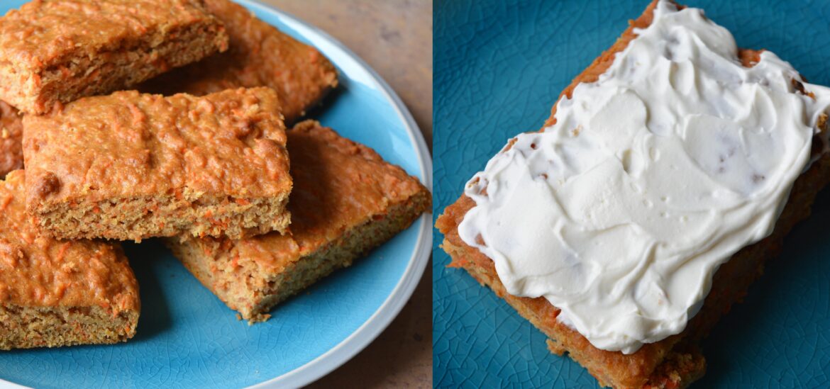 Made 135 cal carrot cake that tasted high calorie. With plant based cream cheese frosting it's 200 cal.