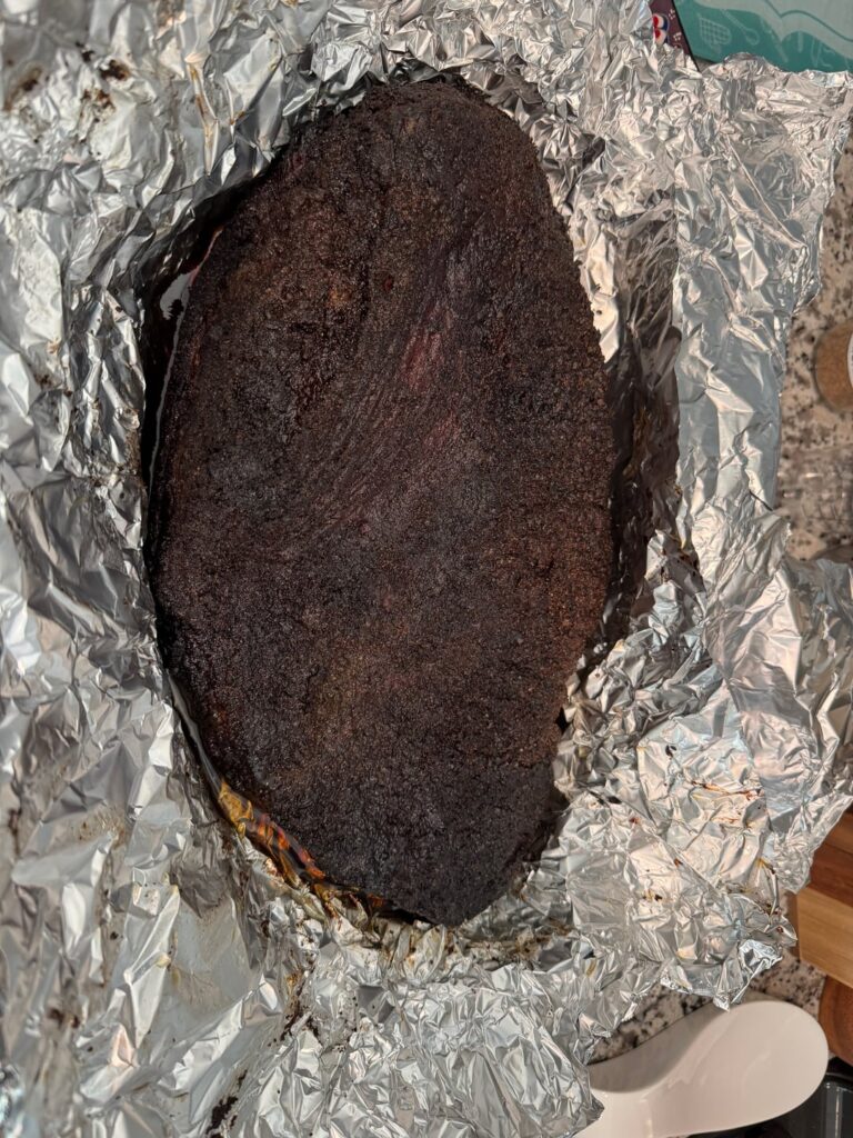 American Wagyu Brisket on Weber Searwood 600 First Cook