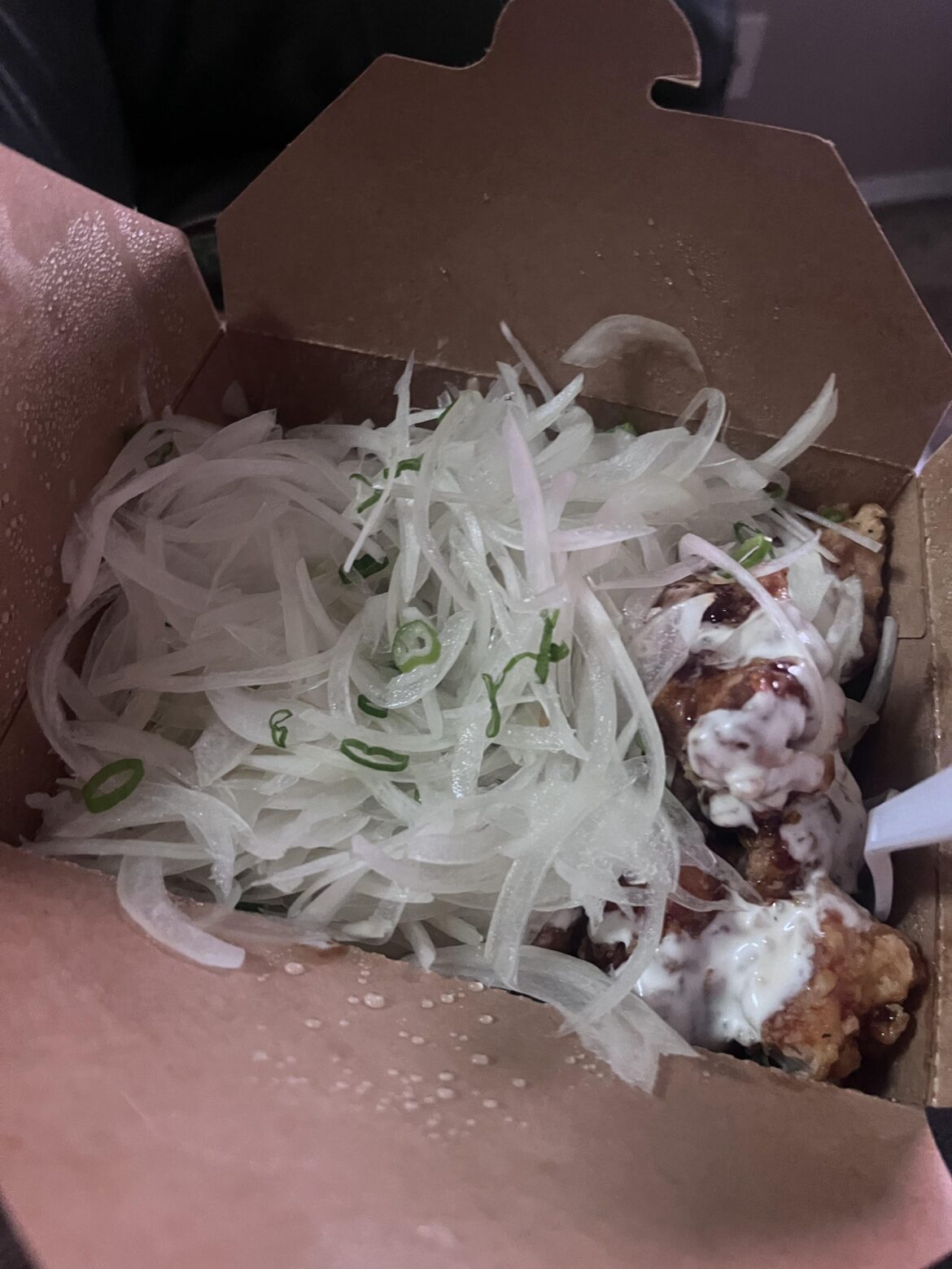 thought you'd appreciate how many onions came with my korean fried chicken