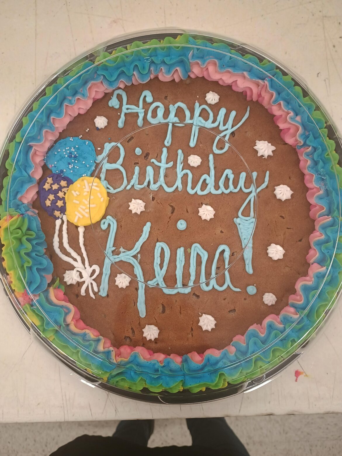 Decorated a cookie cake at work today.
