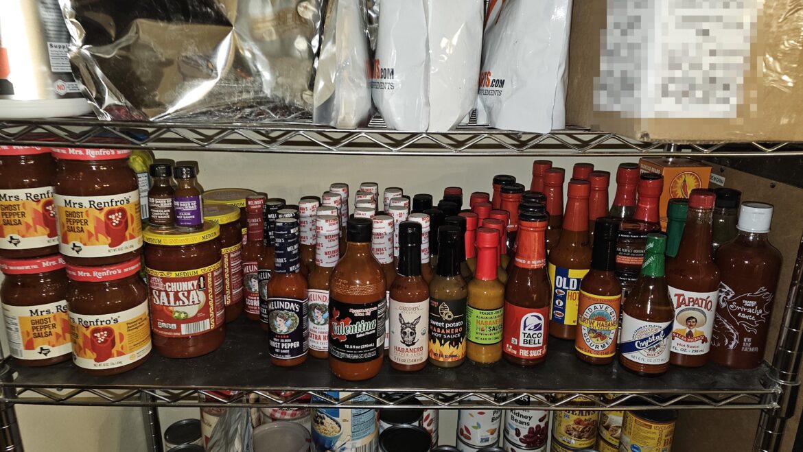 hello today i would like to tell you about all of my sauces. these are my sauces