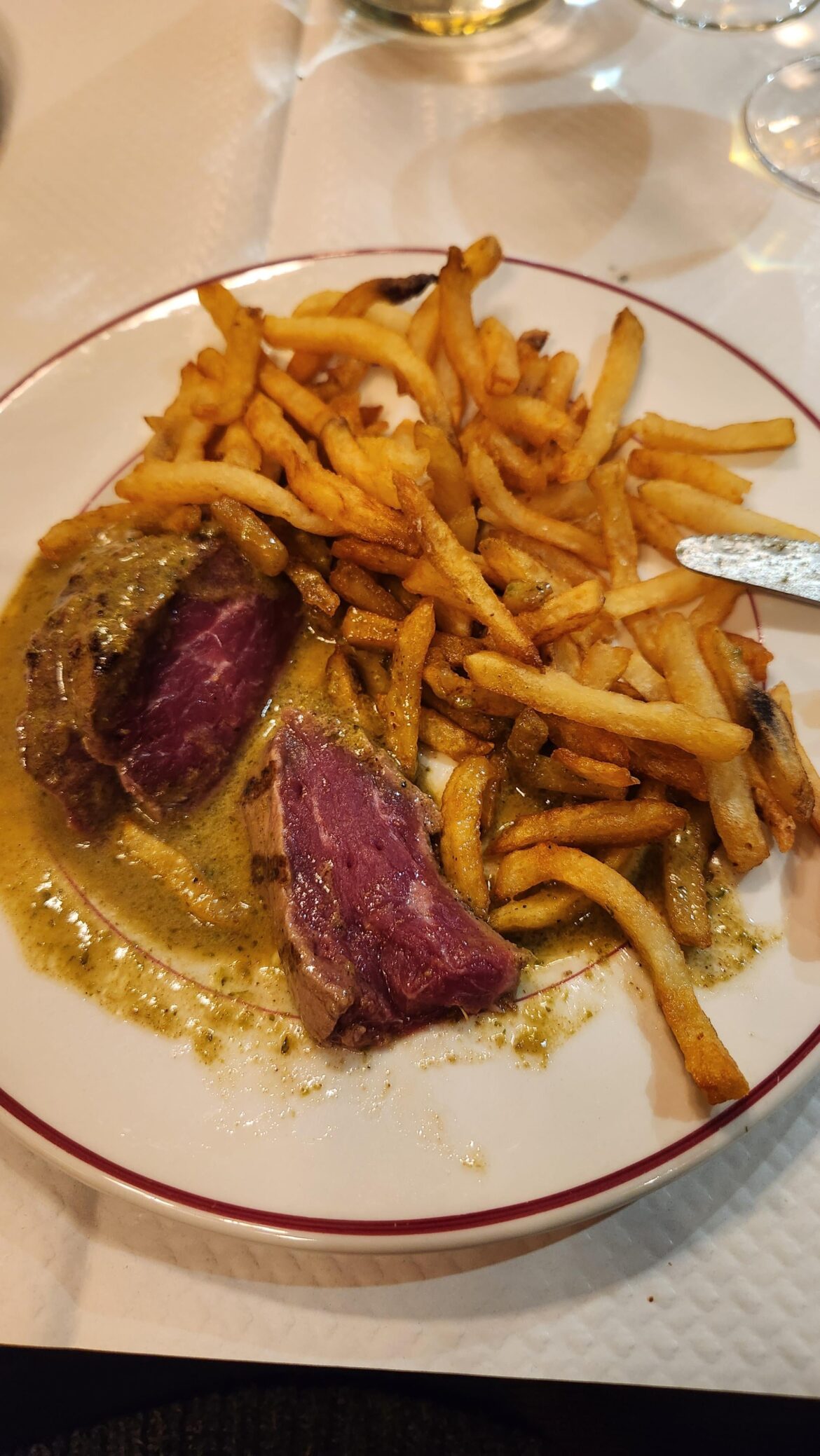 Ordered a steak rare at a famous paris restaurant. Is this too rare?