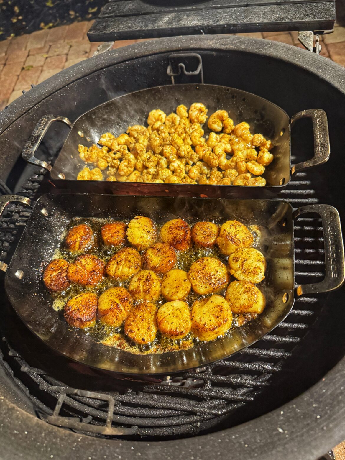 Old Bay Scallops vs. Berbere Rock Shrimp