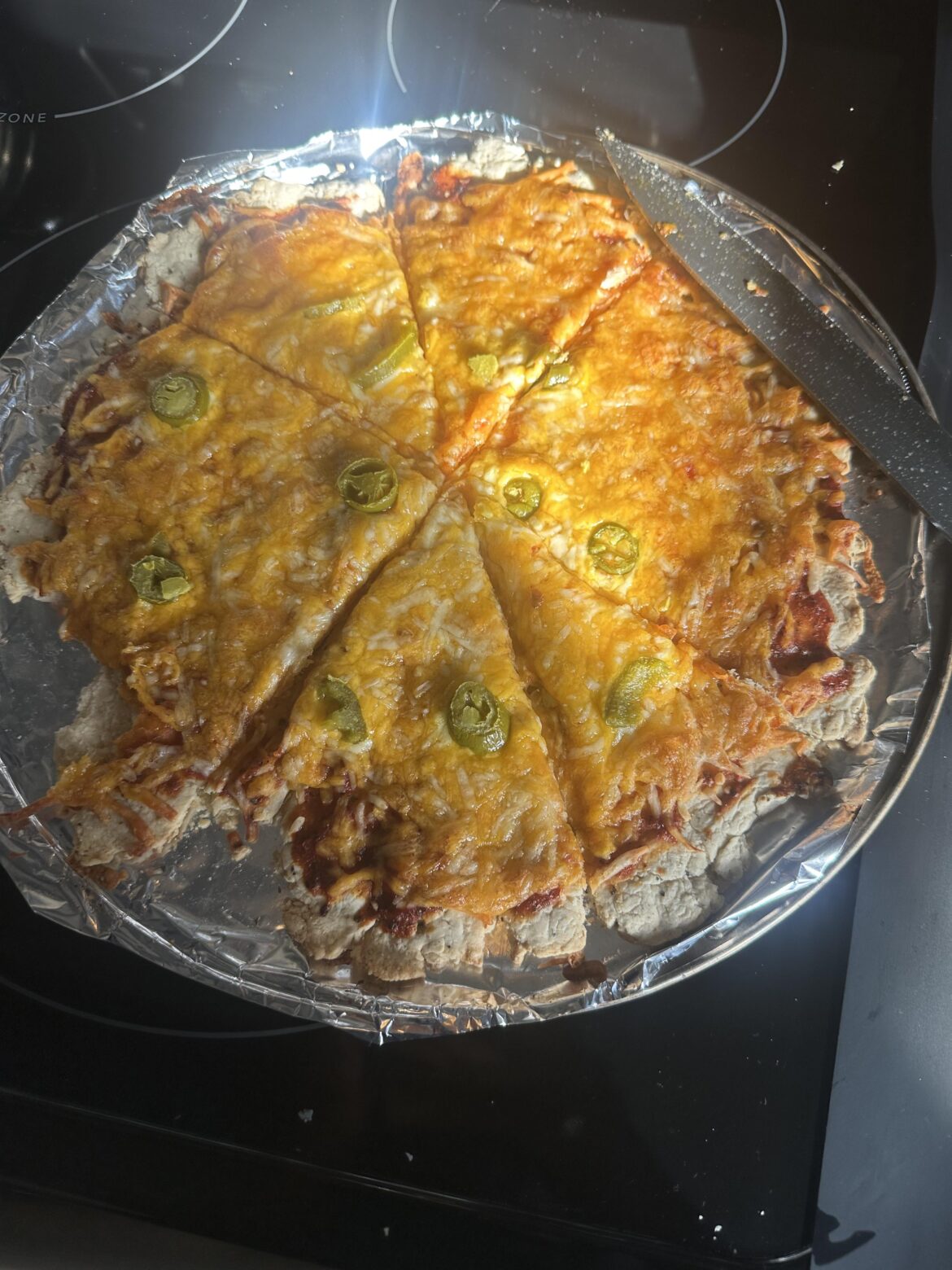 first time trying to make thin crust pizza 😬it was dry