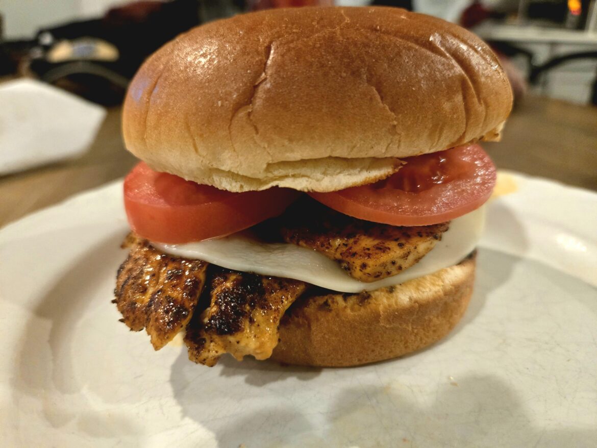 Made a blackened chicken sandwich