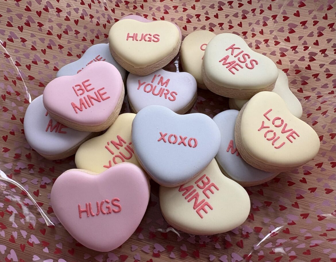 My (mini) cookie conversation hearts!