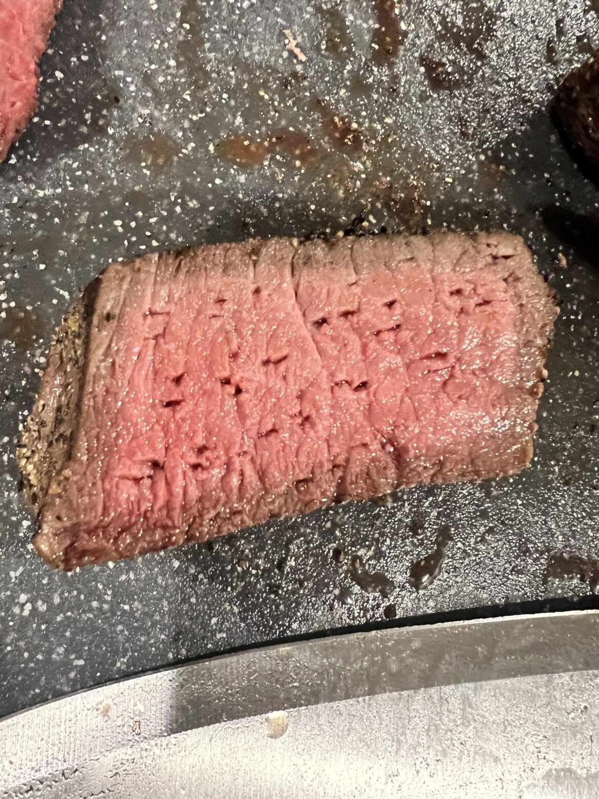 Odd holes in steak