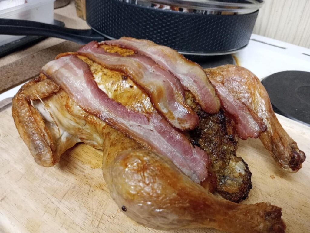 Chicken Christmas Dinner.