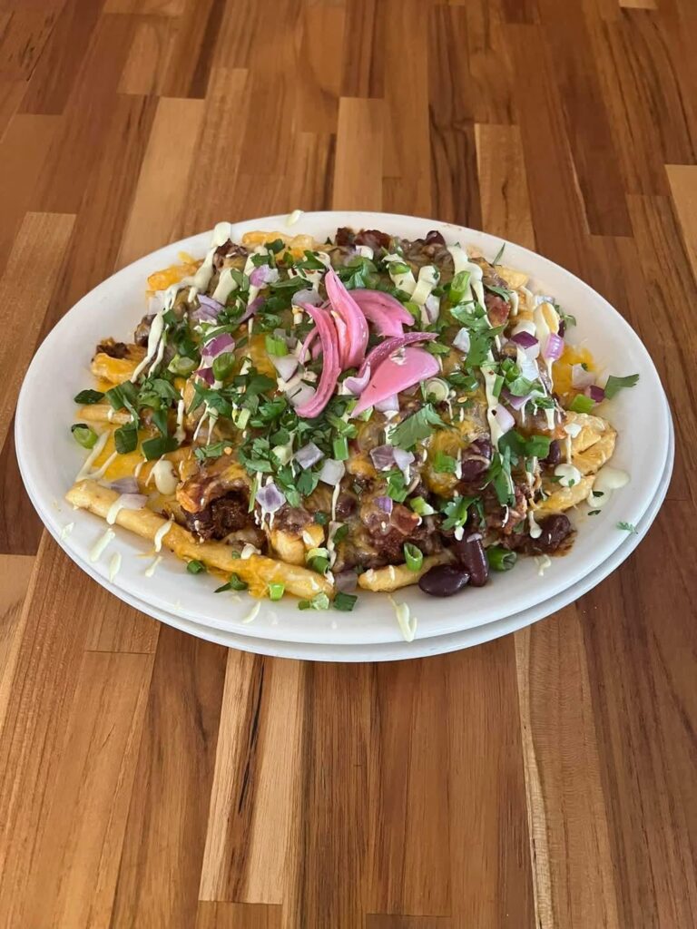 Every onion in The Building Chili Cheese Fries