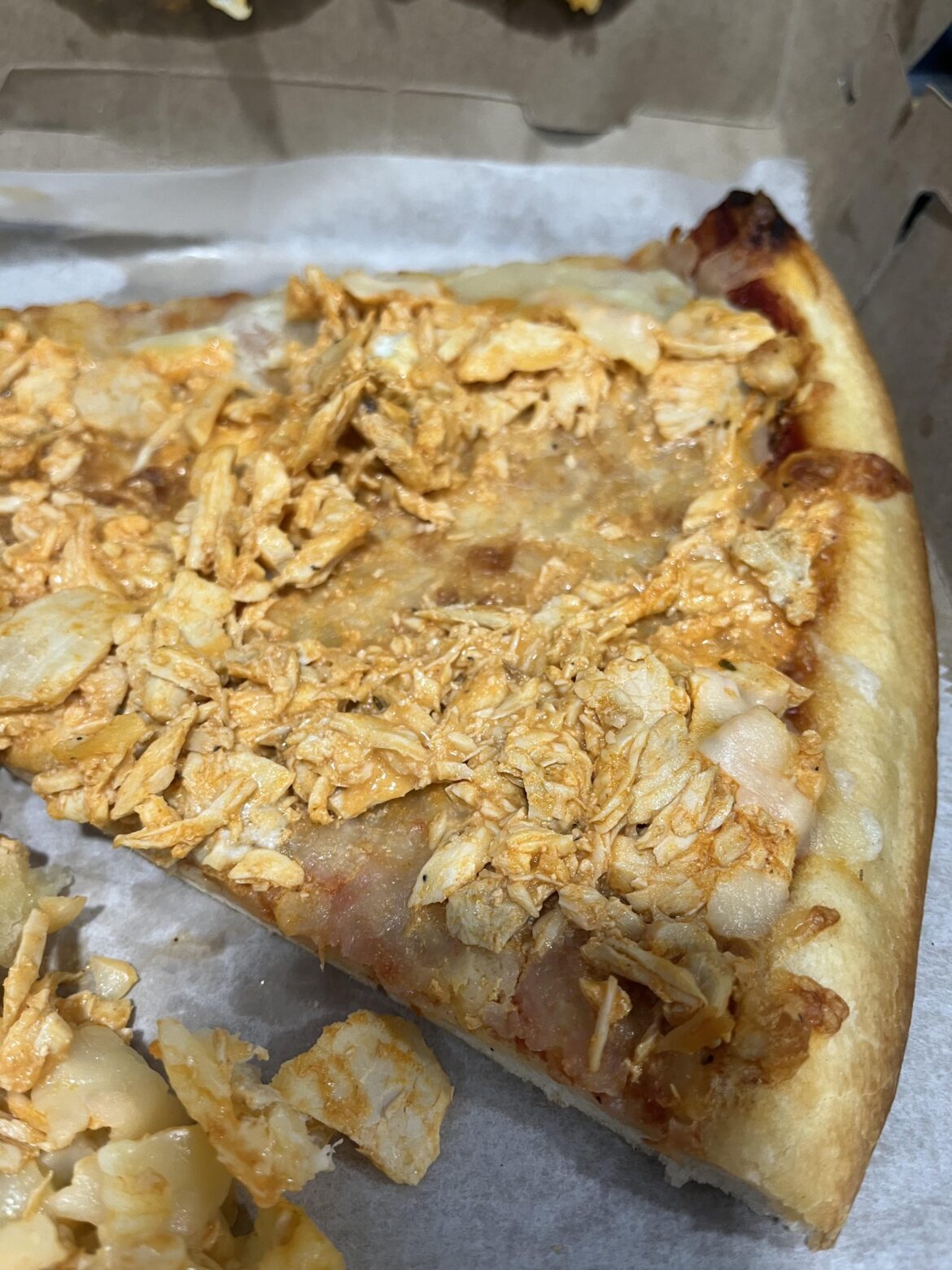 Buffalo chicken pizza my friend ordered