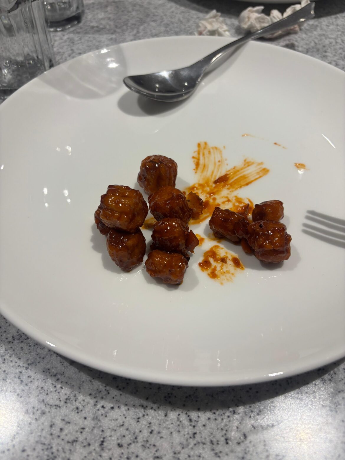 Ordered a crispy sweet corn , vegetables were missing