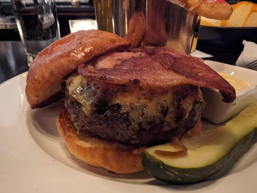 Owen & Engine burger at Bixi looks at your smashburgers and laughs