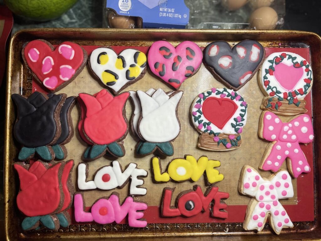 Valentine’s Practice cookies