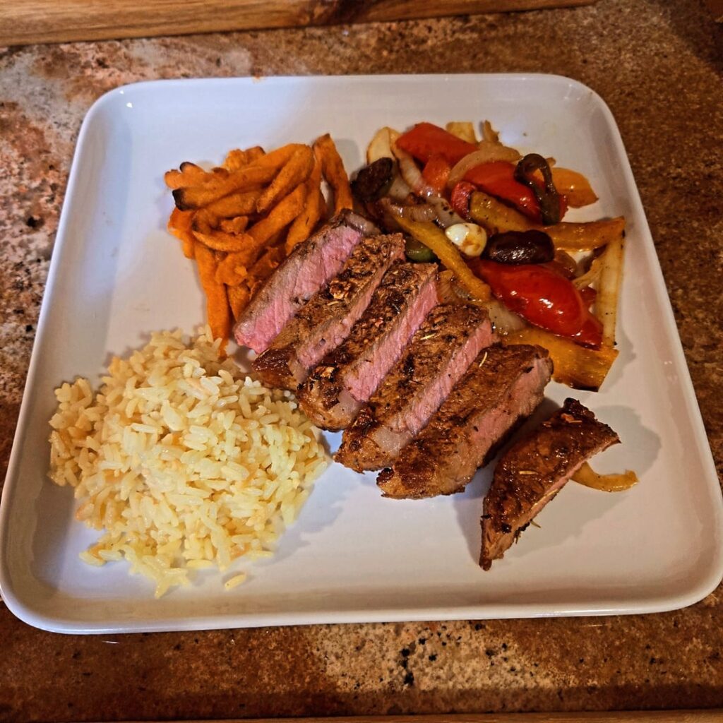 Dad got me a sous vide for Xmas. Made a porterhouse