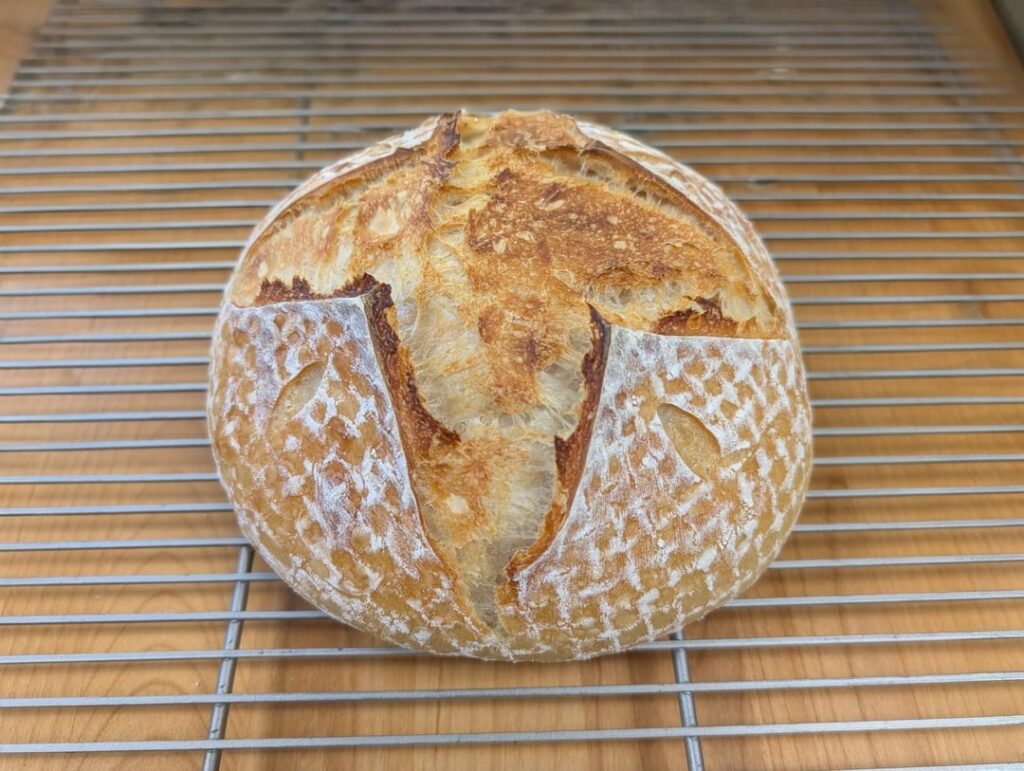 First (and therefore best) sourdough of 2025 - any feedback?