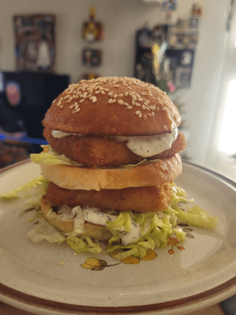 Fish Mac on homemade buns