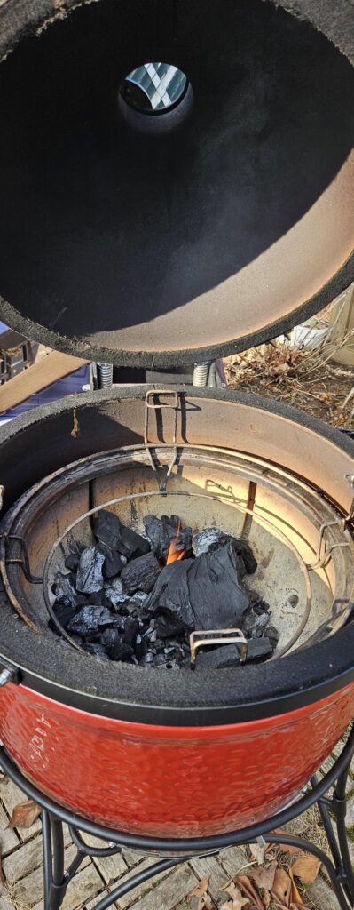 Best Chicken I've made so far, but cracked deflector plate in the process.