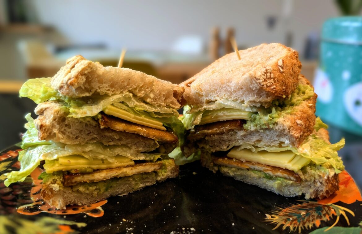 One of my more ridiculous looking "bacon" sandwiches