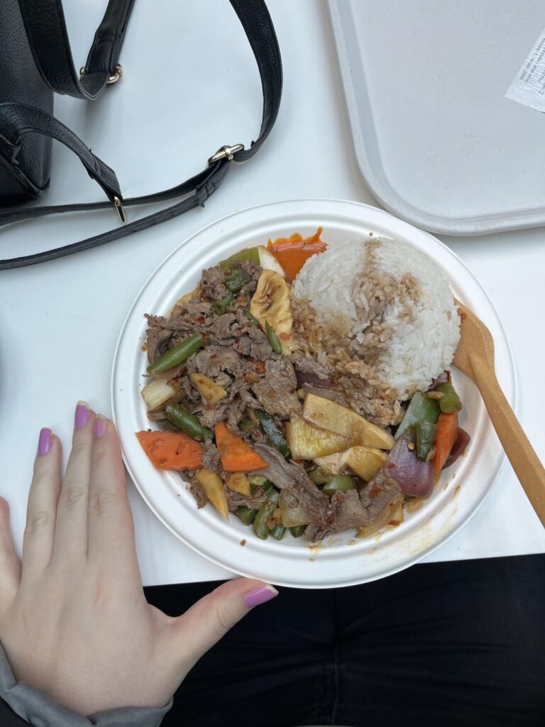 How much is this Spicy Beef with lemongrass and rice ?