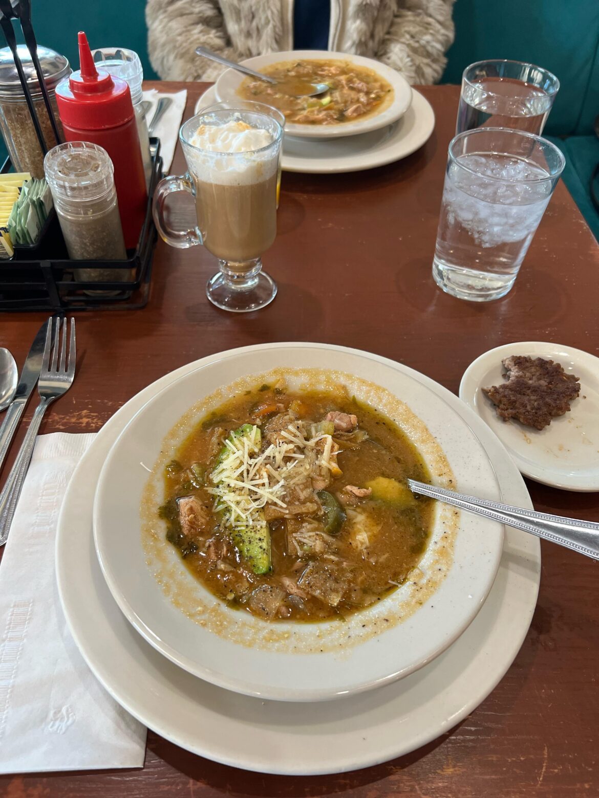 Everyone here is sleeping on the tortilla soup at Counter Cafe 🌝
