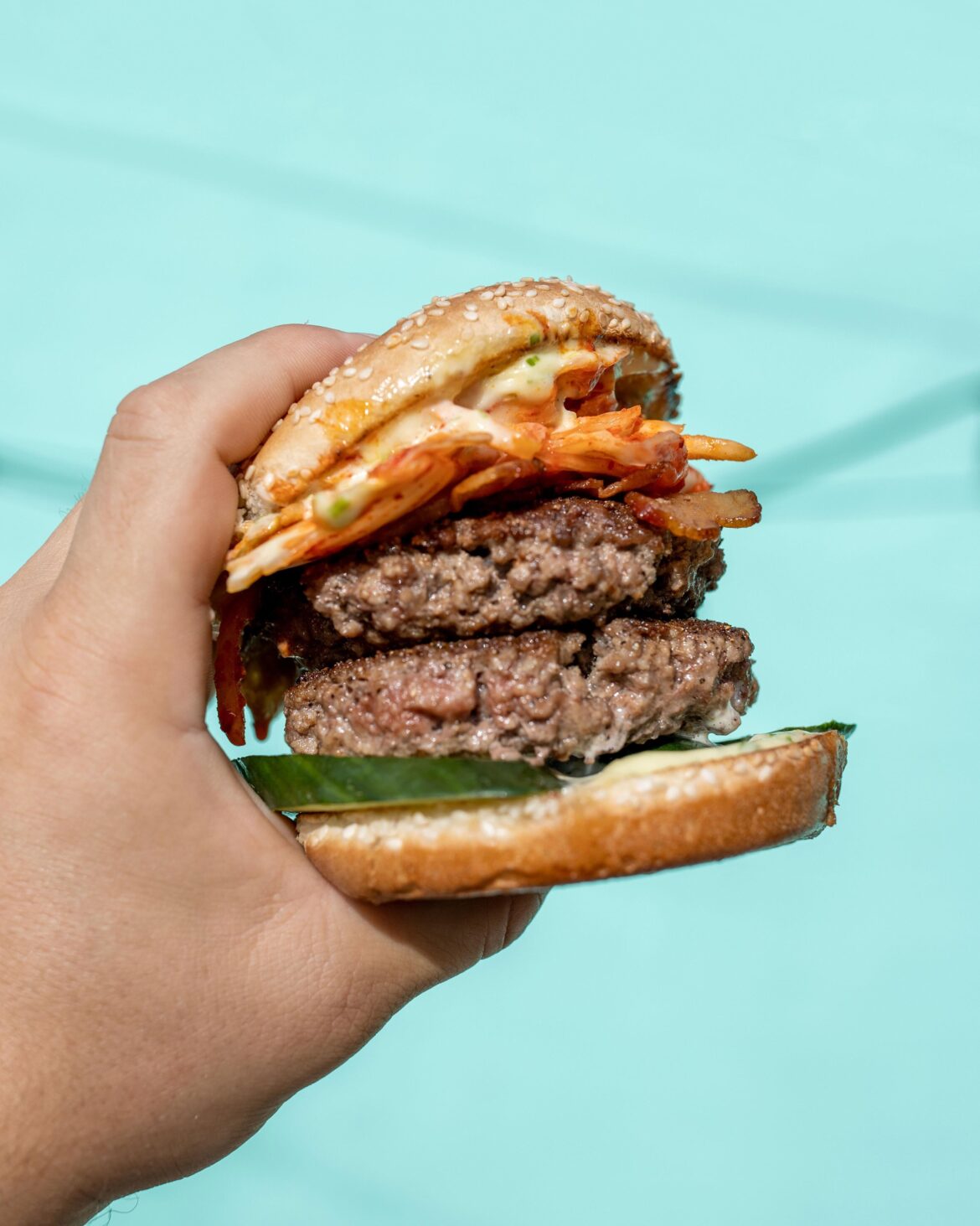 Koreatown Burger at Tallboys Craft Beer House (almost added NSFW tag)