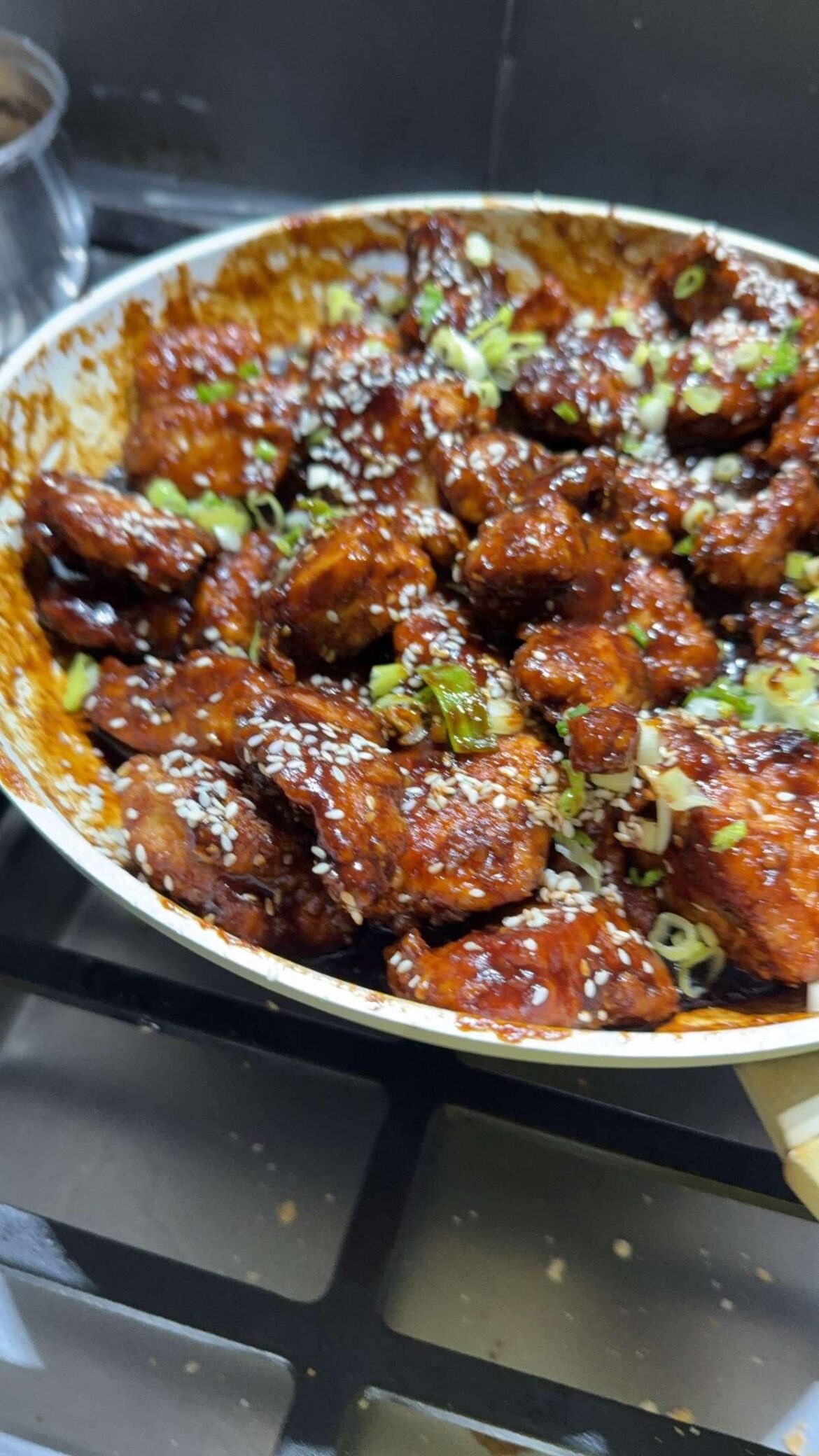 My first attempt at Korean -pan fried- chicken