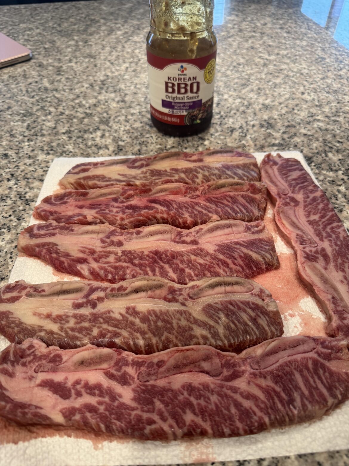 Great marbling for my Kalbi