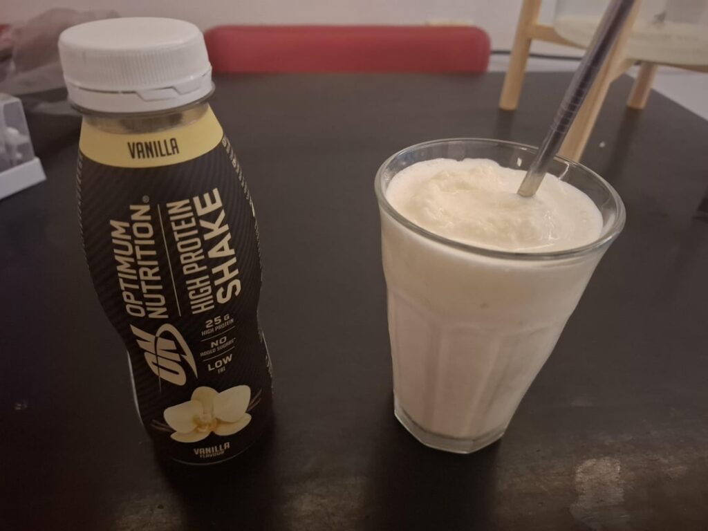 Frappe/milkshake/frozen drink from only a protein shake