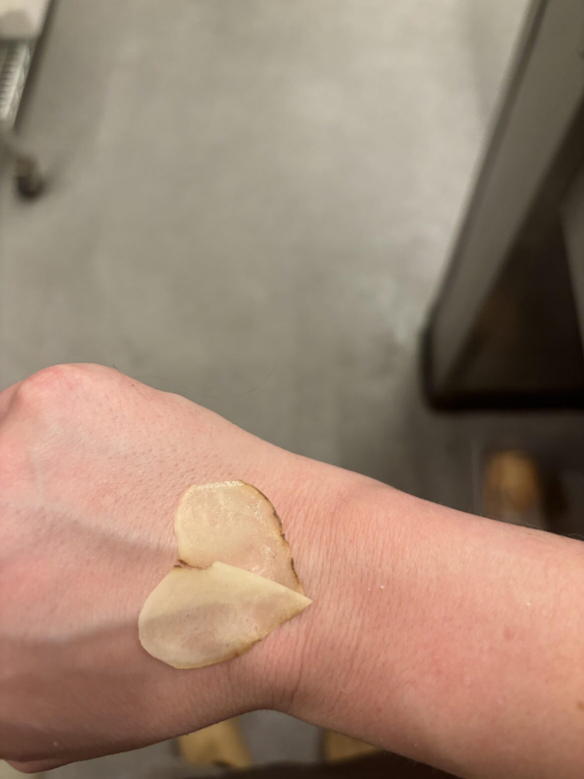 My coworker gave me a potato heart.