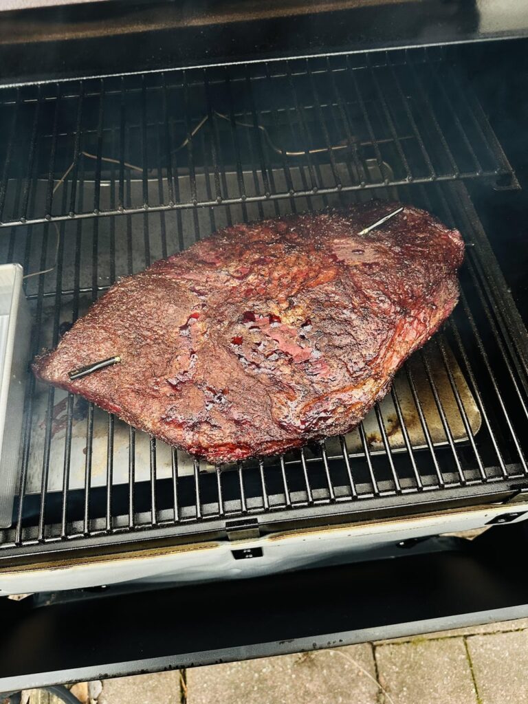 First Traeger overnight brisket