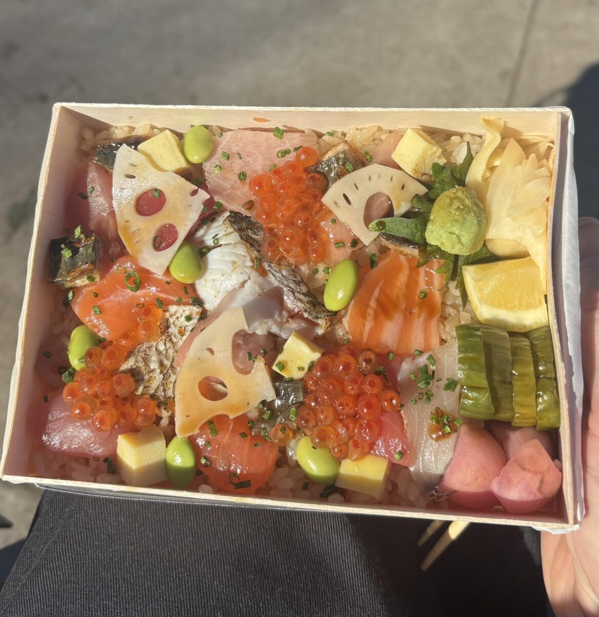 Chirashi from Aji Kiji, San Francisco