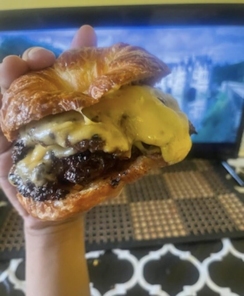 How does this sub feel about burgers on croissants?