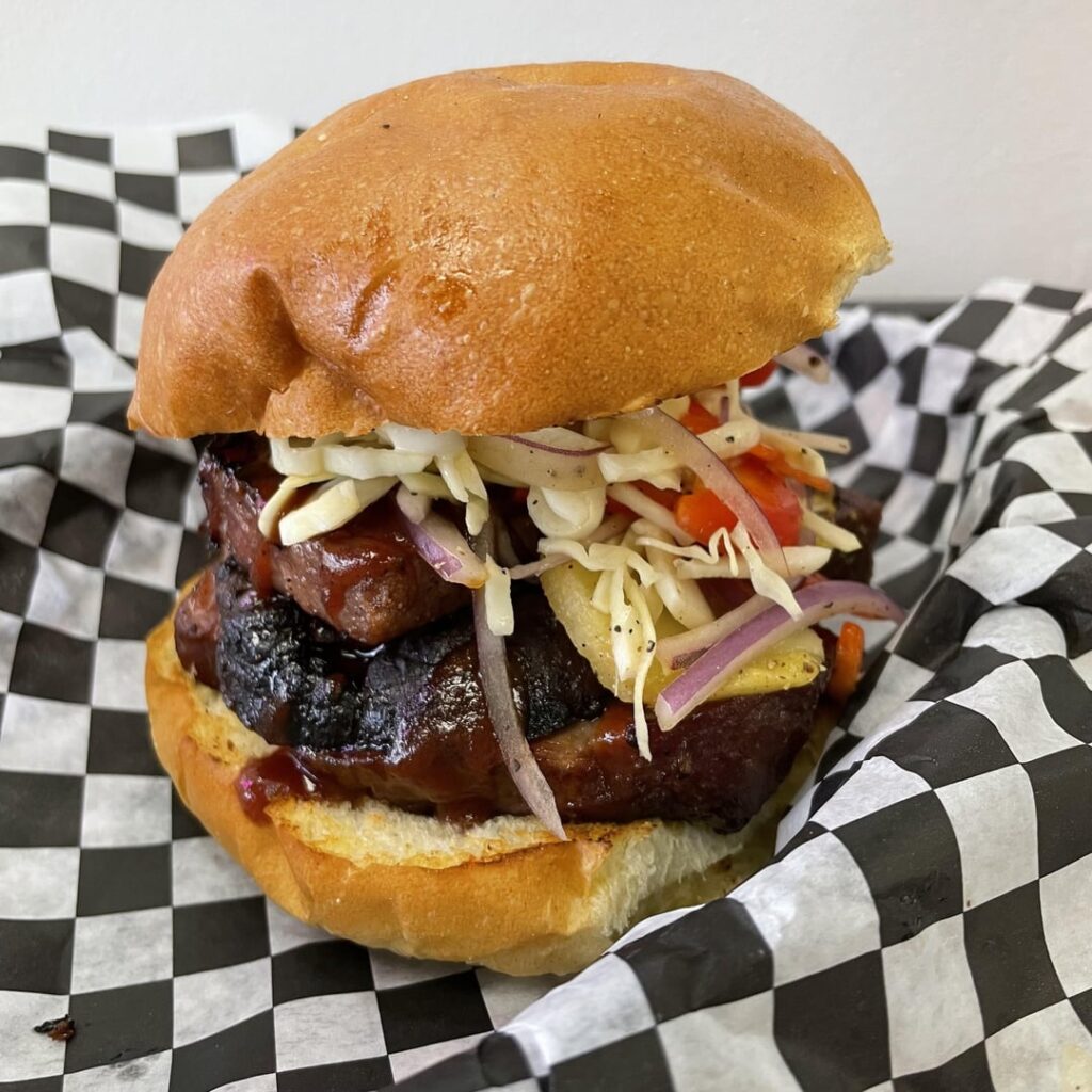 Char siu sandwich at Hot Pork