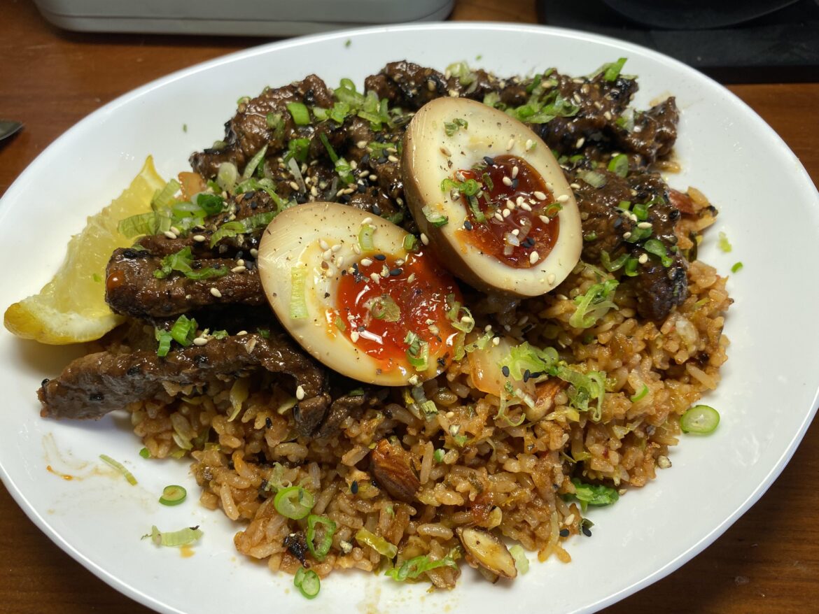 Yolk so red and jammy it looks like blood